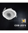 V-Tac 18W COB LED downlight - IP44, CCT, puce Cree, blanc, garantie 6 ans