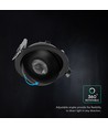 V-Tac 18W LED Downlight - IP44, CCT, Puce Cree, Noir
