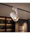 V-Tac 30W Spot de rail triphasé CCT - Zoomable 25°-50°, blanc