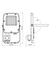 Projecteur LED 20W avec détecteur - PIR, CCT