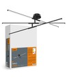 Plafonnier LED 40W - Noir, CCT