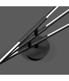 Plafonnier LED 40W - Noir, CCT