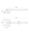 EN: LED wall light WL041 5W varm hvid neutral kold 230V black