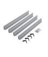 Cadre pour dalle LED 60x60 - Montage rapide, sans vis apparentes, bord blanc