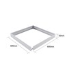 Cadre pour dalle LED 60x60 - Montage rapide, sans vis apparentes, bord blanc