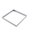 Cadre pour dalle LED 60x60 - Kit montage rapide, coins plastique, bord blanc, 62mm