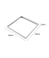 Cadre pour dalle LED 60x60 - Kit montage rapide, coins plastique, blanc