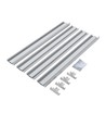 Cadre pour dalle LED 60x60 - Kit montage rapide, coins plastique, blanc