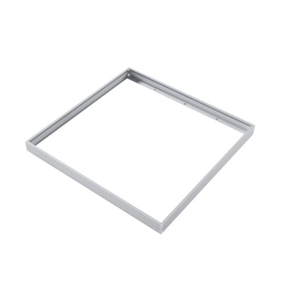 Cadre pour dalle LED 60x60 - Kit montage rapide, coins plastique, blanc