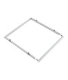Cadre d'encastrement pour dalle LED 60x60 - Compatible Troldtekt sans adaptation, bord blanc
