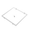Cadre d'encastrement pour dalle LED 60x60 - Compatible Troldtekt sans adaptation, bord blanc