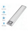 Lampe de placard LED 20cm 1,5W avec détecteur - Argent, rechargeable, IP20