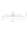 Cloche LED 150W - CCT, blanc