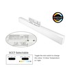 Rail triphasé LED 30/28/25W - 60 cm, Blanc