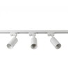 Kit rail 1 phase BASIC - 1m, Blanc, 3 spots, GU10, sans ampoule
