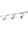 Kit rail triphasé BASIC - 1m, Blanc, 3 spots, GU10, sans ampoule