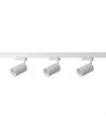 Kit rail triphasé BASIC - 1m, Blanc, 3 spots, GU10, sans ampoule