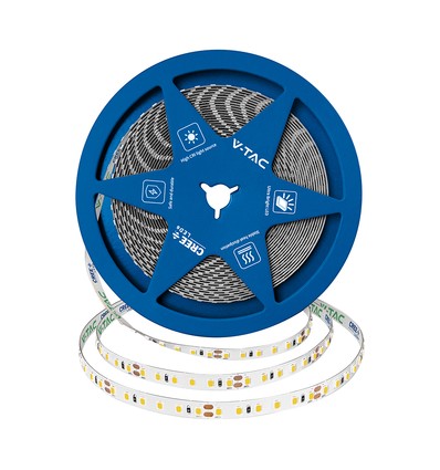 V-Tac Ruban LED 5m 12W/m - IP20, 4000K, Puce Cree, Garantie 6 ans