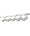 Kit rail triphasé ZoomCCT - 2m, Blanc, 5 spots, source lumineuse incl.