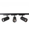 Kit rail triphasé ZoomCCT - 1m, noir, 3 spots, source lumineuse incl.