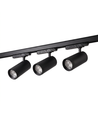 Kit rail triphasé ZoomCCT - 1m, noir, 3 spots, source lumineuse incl.