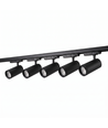 Kit rail triphasé ZoomCCT - 2m, noir, 5 spots, source lumineuse incl.