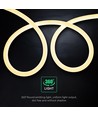 Ruban LED Neon Flex rond 360° 16W/m - 24V, Ø25mm, 2700K