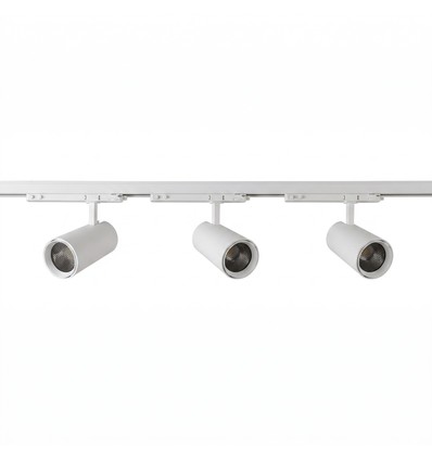 Kit rail 3 phases ProCCT - 1m, Blanc, 3 spots, source lumineuse incl.