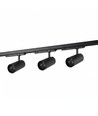 Kit rail 3 phases ProCCT - 1m, noir, 3 spots, source lumineuse incl.