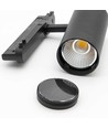 Kit rail triphasé ProCCT - 2m, noir, 5 spots, source lumineuse incluse