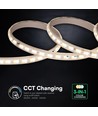 Ruban LED V-Tac 10W/m - IP65, 3-en-1, RA80