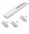 Kit rail PENDEL monophasé - 2m, Blanc, 3 Douilles