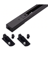 Kit rail PENDEL monophasé - 1m, noir, 2 douilles