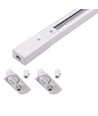Kit rail PENDEL monophasé - 1m, blanc, 2 douilles