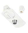 Kit rail PENDEL monophasé - 1m, blanc, 2 douilles