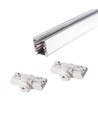 Kit rail PENDEL triphasé - 1m, blanc, 2 douilles