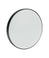 Plafonnier LED 18W - Ø25cm, Hauteur : 5,2cm, Bord blanc, avec anneau noir inclus