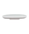 Plafonnier LED 18W - Ø25cm, Hauteur : 5,2cm, Bord blanc, avec anneau noir inclus
