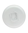 Plafonnier LED 24W - Ø32cm, hauteur : 5,2cm, bord blanc, avec anneau noir inclus