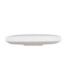Plafonnier LED 24W - Ø32cm, hauteur : 5,2cm, bord blanc, avec anneau noir inclus