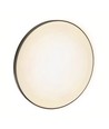 Plafonnier LED 32W - Ø38cm, hauteur : 5,2cm, bord blanc, avec anneau noir inclus