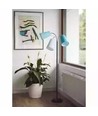 Lampadaire E14 Salsa de Nielsen Light en noir, aqua et bleu clair