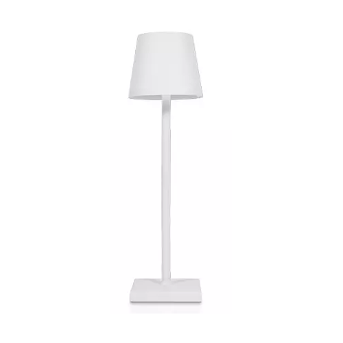 Lampe de table LED rechargeable Intérieur/extérieur - Blanc, IP54 extérieur, tactile dimmable