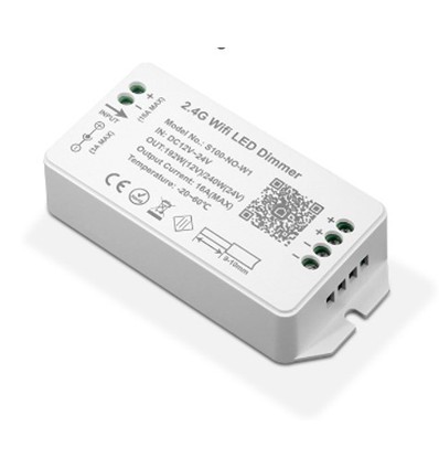 Variateur WiFi - Tuya Smart/Smart Life, sans télécommande, compatible Google Home/Alexa, 12V (120W), 24V (240W)