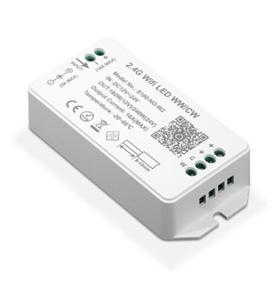 Contrôleur WiFi CCT - Tuya Smart/Smart Life, sans télécommande, compatible Google Home/Alexa, 12V (120W), 24V (240W)