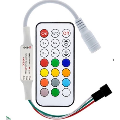 Contrôleur RGBIC avec télécommande - télécommande slim sans fil RF