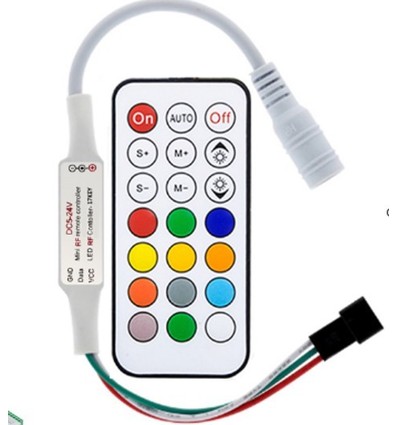 Contrôleur RGBIC avec télécommande - télécommande slim sans fil RF