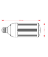 Ampoule LED E27/E40 25W VEGA25 - Verre dépoli, blanc chaud