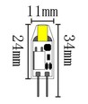 Ampoule LED G4 1,1W SILI1.1 - 12V AC/DC, G4