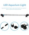 Luminaire pour aquarium 140 cm - LED 16W, blanc/bleu, avec ventouses, IP67